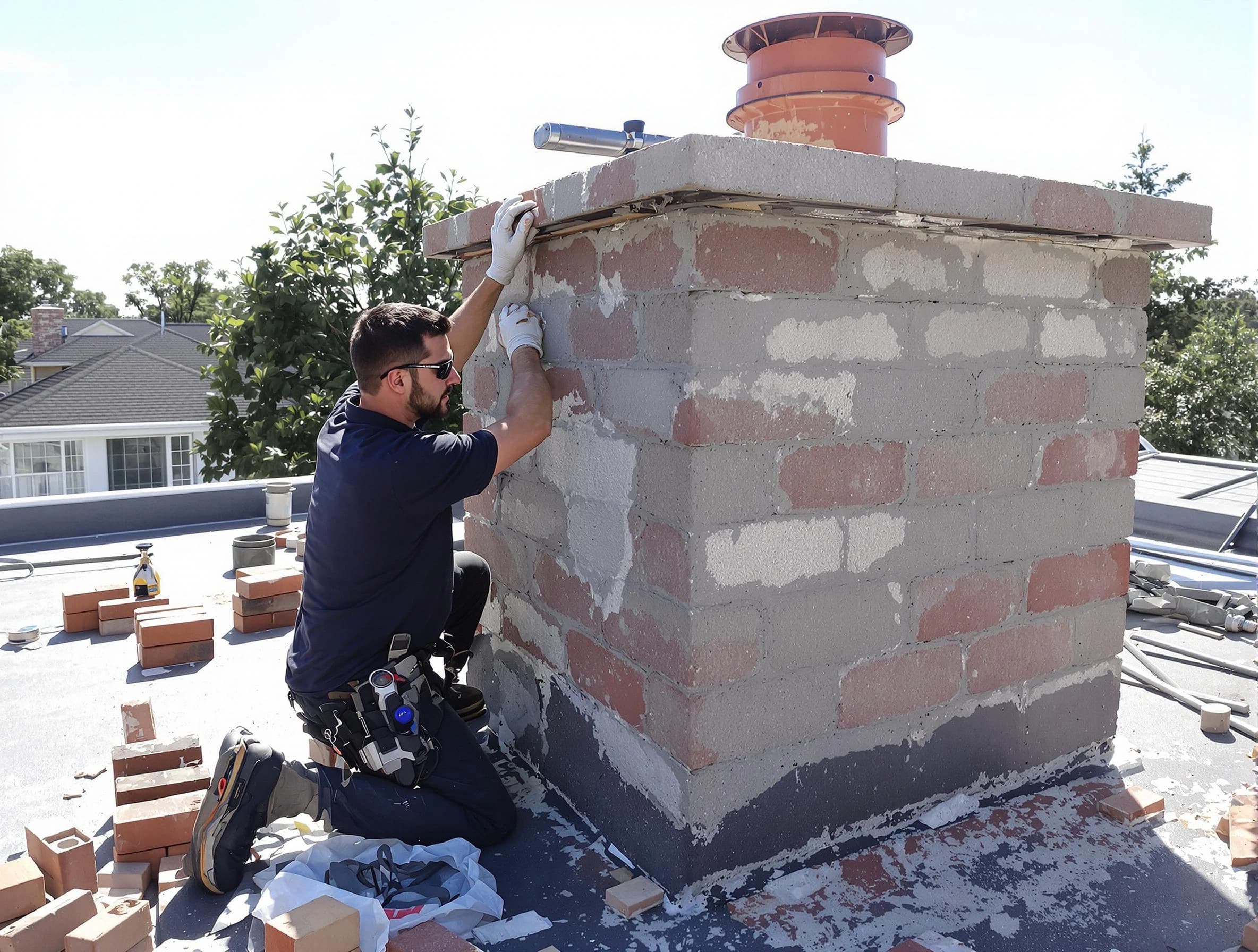 Advanced chimney repair process by Elizabeth Chimney Sweep in Elizabeth, NJ