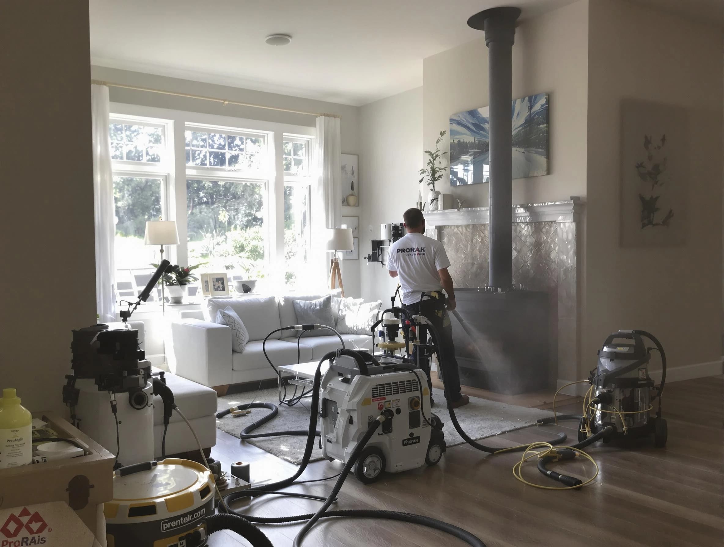 Soot removal service by Elizabeth Chimney Sweep for a fireplace in Elizabeth, NJ