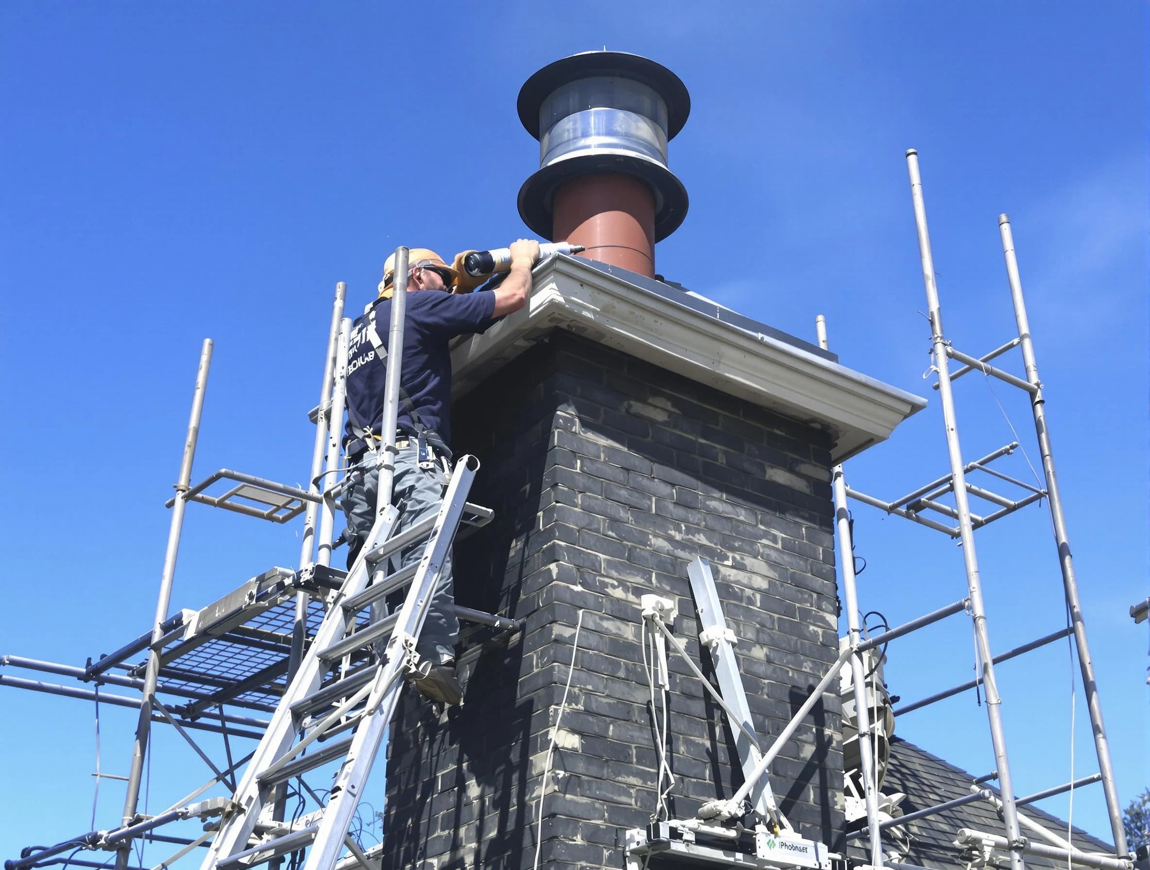 Sturdy chimney crown finished by Elizabeth Chimney Sweep in Elizabeth, NJ