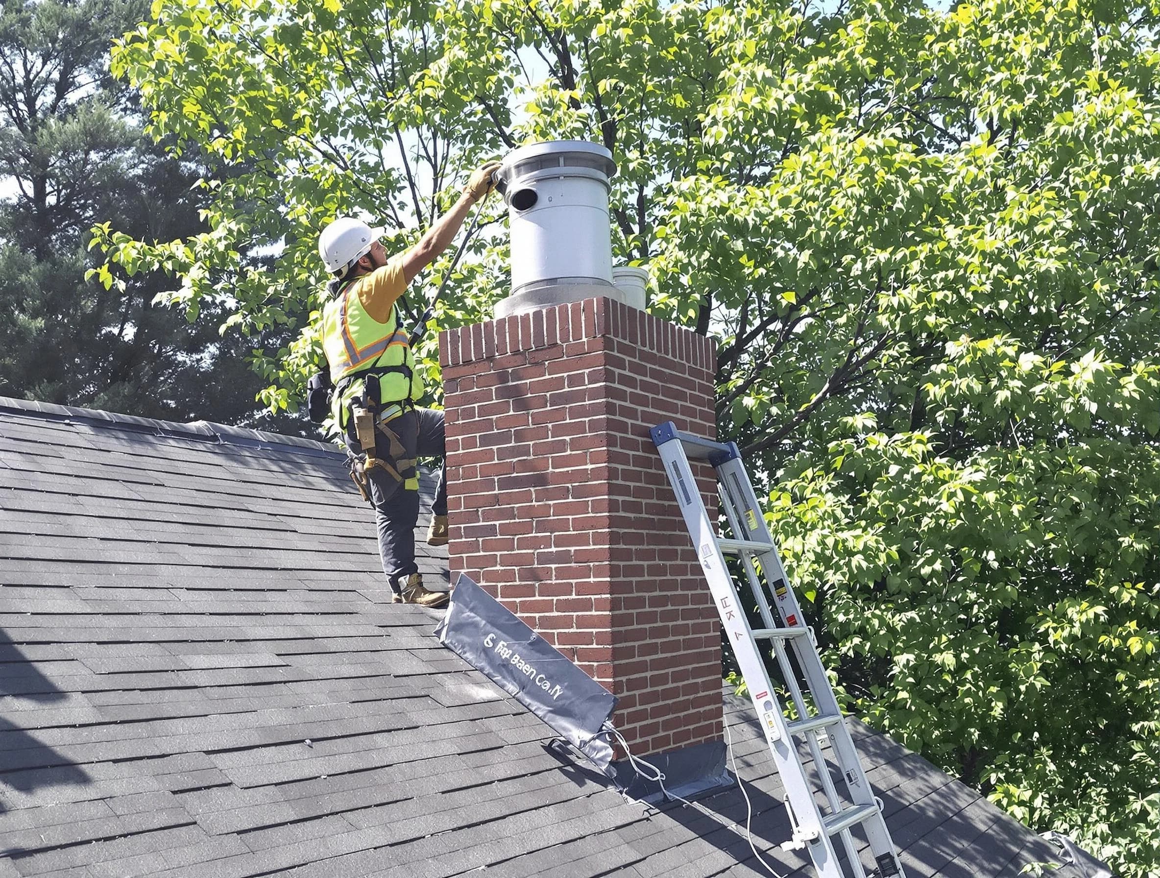 Chimney liner inspection by Elizabeth Chimney Sweep in Elizabeth, NJ