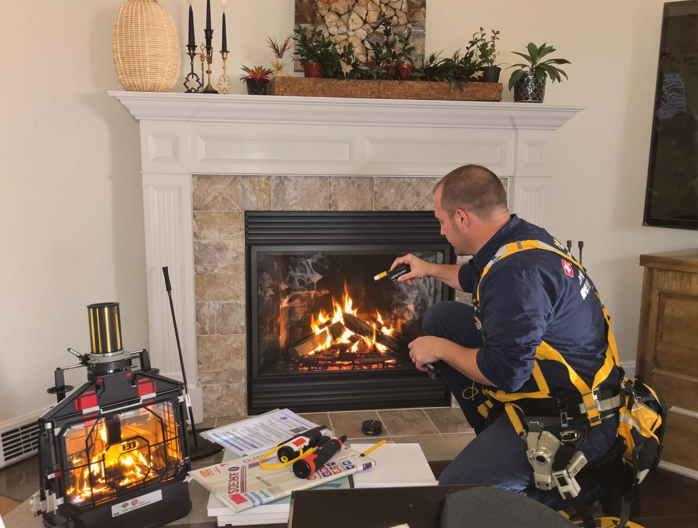 Safety-focused fireplace inspection by Elizabeth Chimney Sweep in Elizabeth, NJ