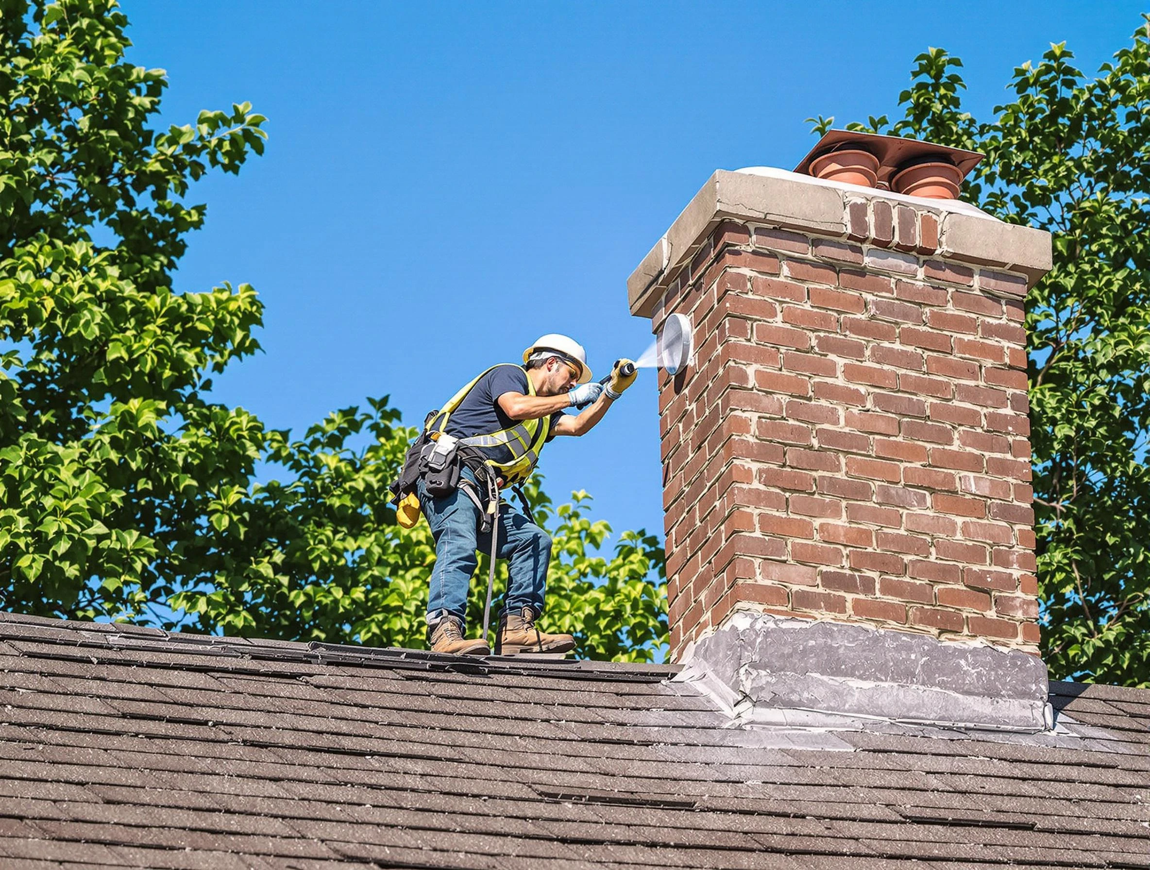 Elizabeth Chimney Sweep performing an inspection with advanced tools in Elizabeth, NJ